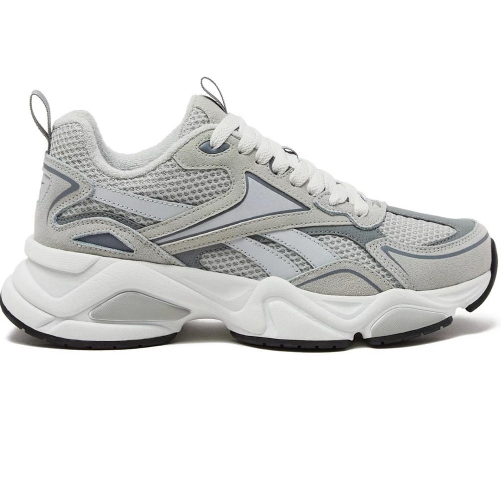 Reebok Royal Charge Y2K Chunky Gray White Leather Run AR30246M Mens Sz 9.5